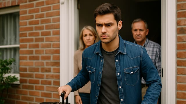 Si son mayores de edad, ya puede echar a sus hijos de la casa y la ley lo ampara. Hay excepciones extraordinarias