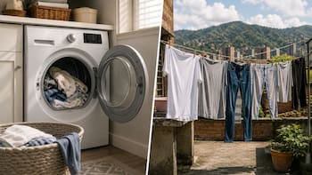 En Estados Unidos es común secar toda la ropa en secadora, pero en Colombia es inaceptable: priorizan las tradiciones