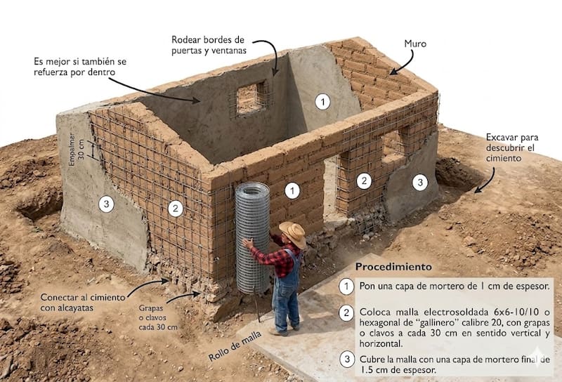 Los castillos son pequeñas columnas pegadas a los muros.