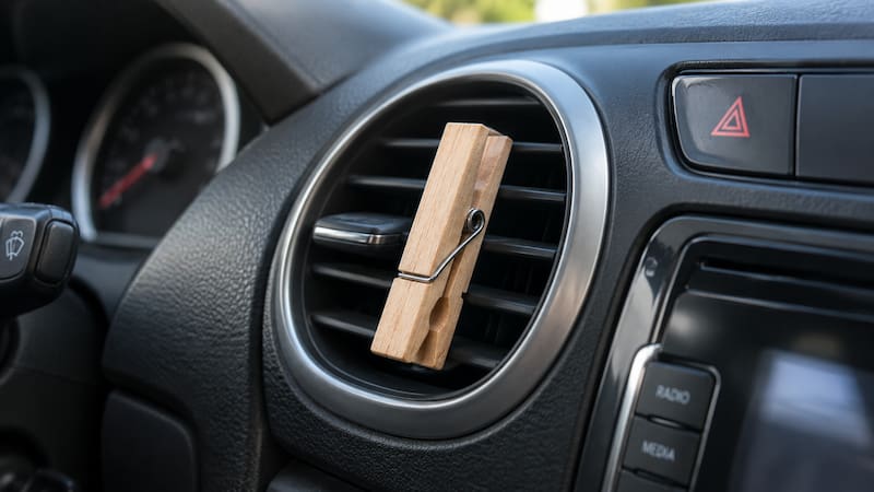 Enganchar una pinza de madera en el aire acondicionado del auto: para qué sirve y por qué lo recomiendan para mejorar la climatización