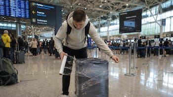 Envolver con papel film la maleta: para qué sirve y por qué cada vez más viajeros lo recomiendan
