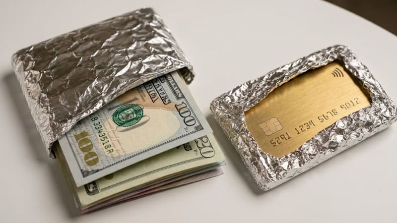 Envolver el dinero y la tarjeta en aluminio: para qué sirve y por qué lo recomiendan
