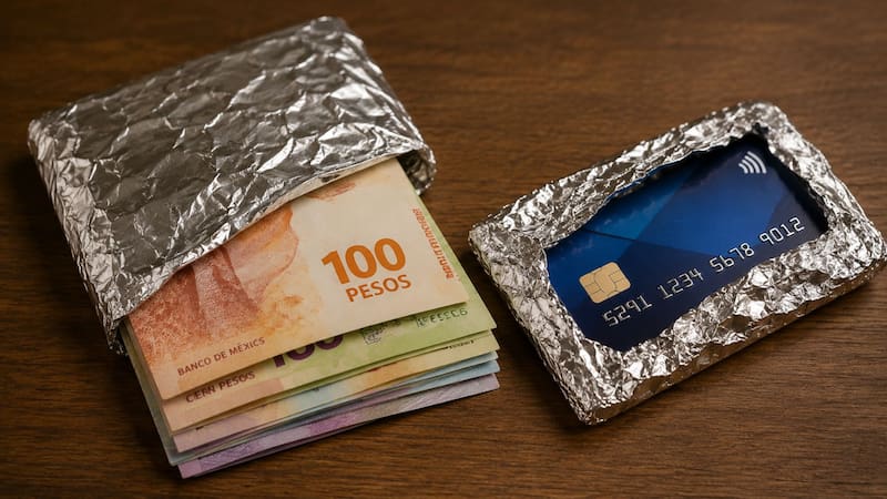 Envolver el dinero y la tarjeta en aluminio: para qué sirve y por qué lo recomiendan