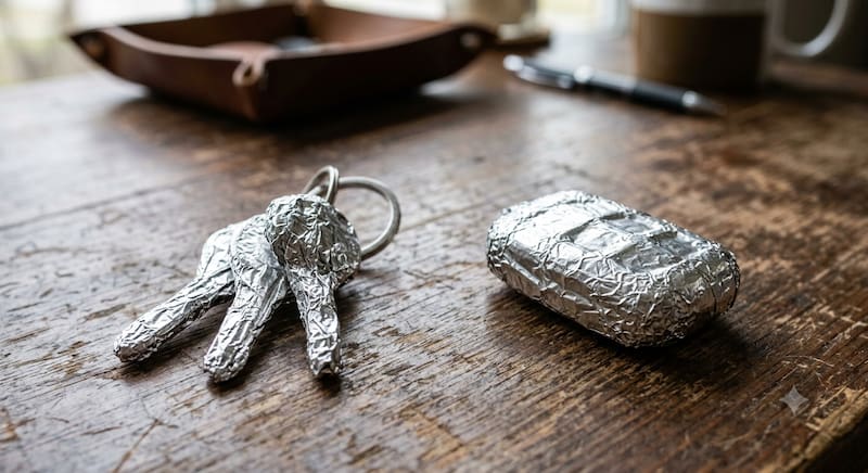 Envolver la cartera y las llaves en papel de aluminio para qué sirve y por qué se recomienda
