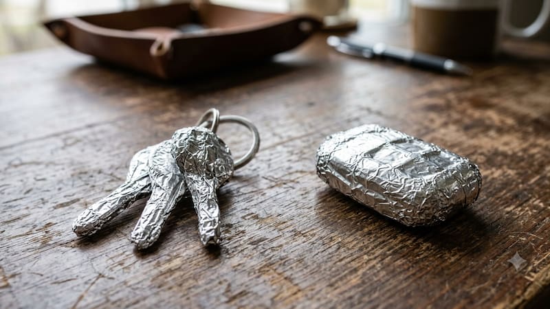 Envolver la cartera y las llaves en papel de aluminio para qué sirve y por qué se recomienda