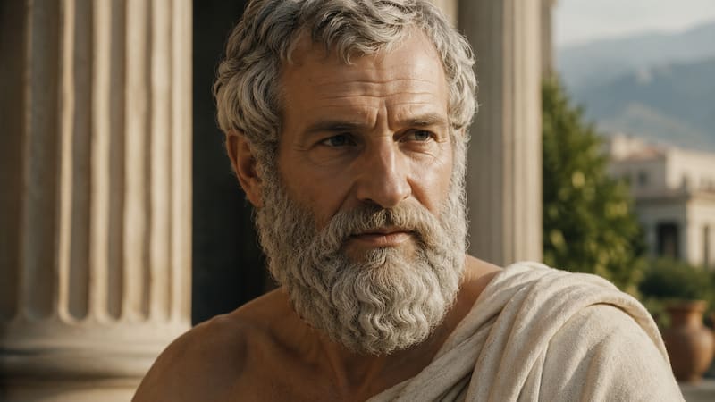 Epicuro, histórico filósofo, sobre el tiempo y la felicidad.