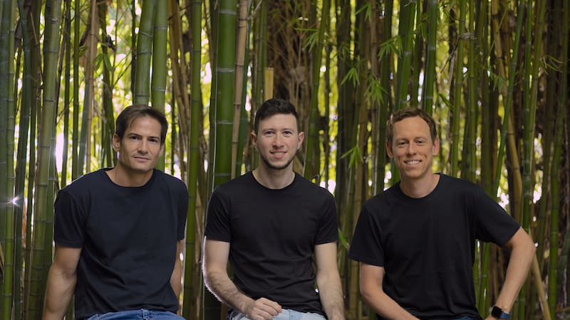 Franco Silvetti, Frank Martin y Lucas Cortés del equipo de Pulpos
