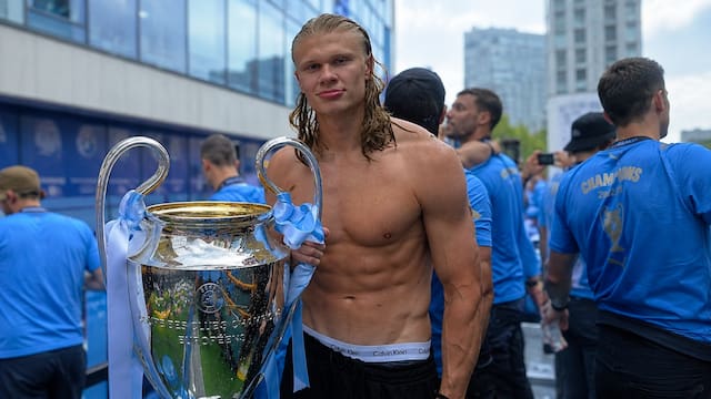 Erling Haaland, 26 años: “Cada día desayuno café, leche cruda, pan de masa madre, huevos y miel porque es bueno para los músculos”