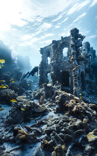 El descubrimiento del siglo: hallaron una metrópolis como Atlantis en lo profundo de un lago