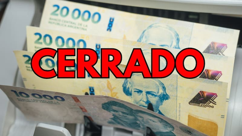 El cierre es por el feriado del 17 de agosto.