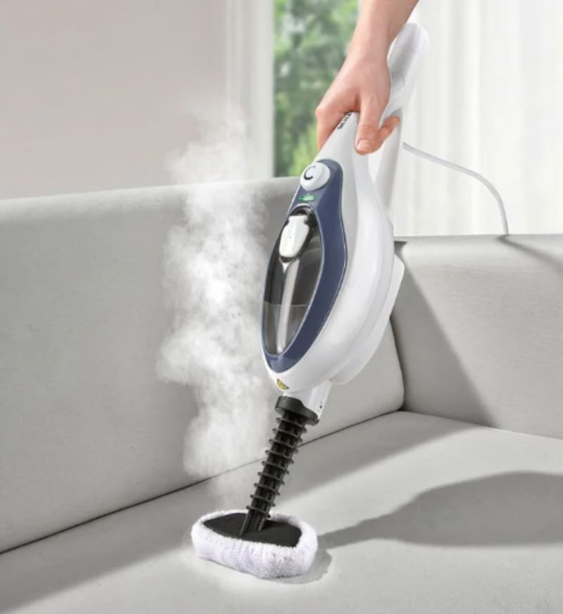 La escoba a vapor de Lidl 3 en 1 se adapta a cualquier superficie. (Fuente: Lidl).