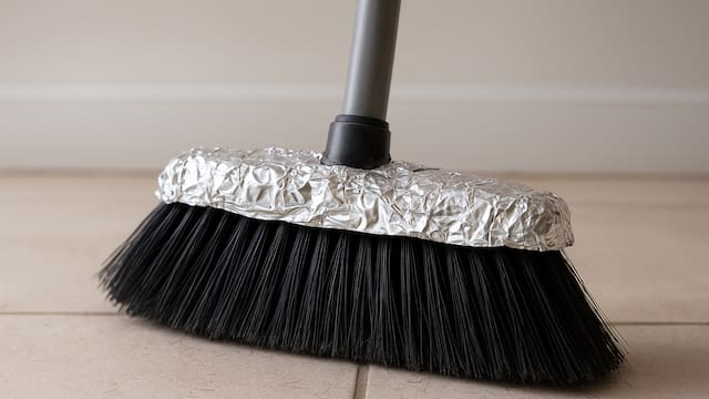 Es tendencia | Para qué sirve poner papel aluminio en la escoba y por qué todos lo recomiendan