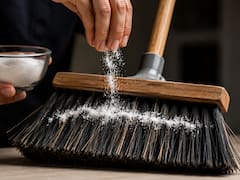Poner sal en la escoba durante la noche: para qué sirve y por qué recomiendan hacerlo