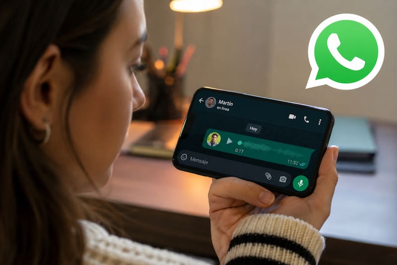 Reproducir un audio de WhatsApp suele ser considerado un mecanismo de auto-revisión que realiza el cerebro de forma natural. (Foto: Imagen ilustrativa creada con IA)