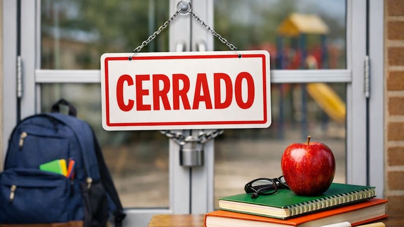 Confirmado: Educación cerrará las escuelas durante tres días seguidos en marzo para preescolar, primaria y secundaria. (Imagen creada con inteligencia artificial)