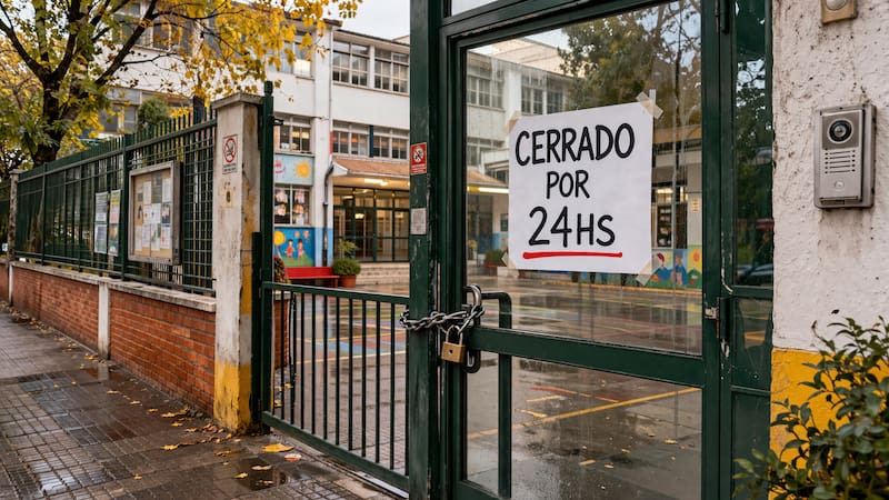 No habrá clases durante todo un día esta semana: decretan cierre en primaria, secundaria y nivel inicial (Imagen creada con ChatGPT).