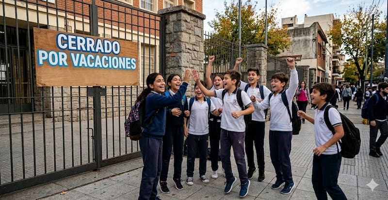 Este día comienzan las vacaciones de invierno: serán tres semanas sin clases y los padres no saben qué hacer.