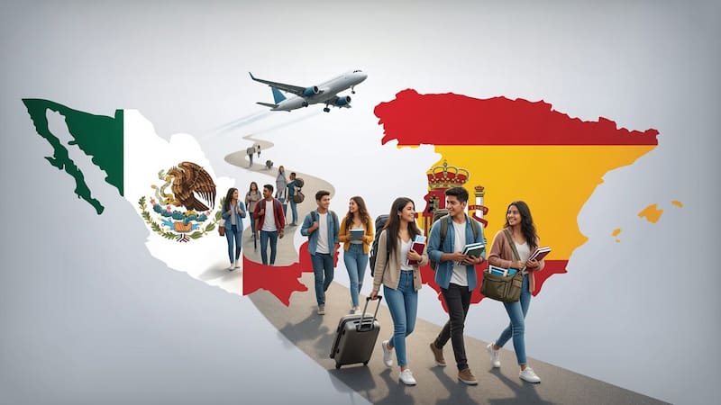 España ocupa el primer lugar entre los destinos europeos para los connacionales, con alrededor de 80,000 residentes mexicanos, seguida por Canadá, con cerca de 108,000, dentro del continente americano.
