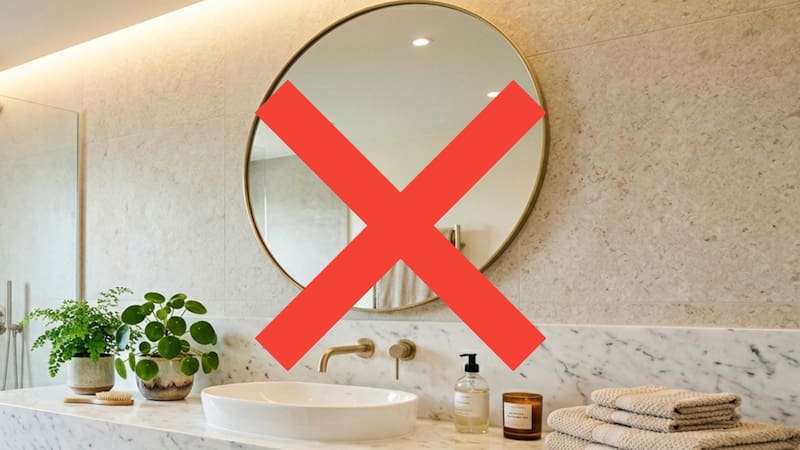 Se despedide el espejo clásico: la nueva tendencia elegida para baños con funcionalidad y personalidad.