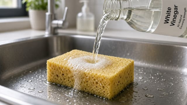 Poner vinagre blanco en la esponja de la cocina: para qué sirve y por qué muchos lo recomiendan