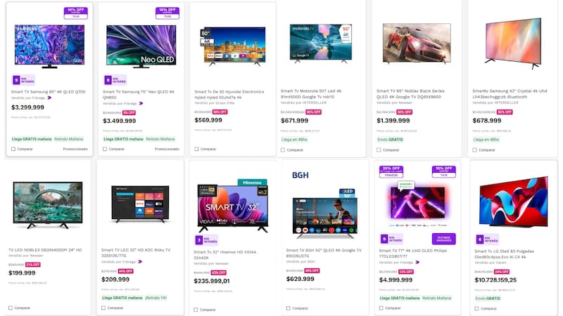 Esta reconocida tienda ofrece remata sus televisores con 50% de descuento y cuotas sin interés: cómo acceder. Foto: Frávega