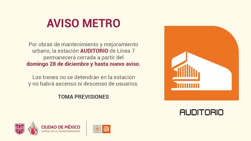 Metro CDMX confirmó el cierre de una de sus estación hasta nuevo aviso.