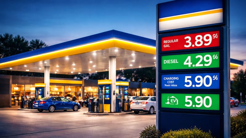 Cambian para siempre las estaciones de servicio de todo el país: así serán los precios desde ahora (Imagen generada con Chat GPT)