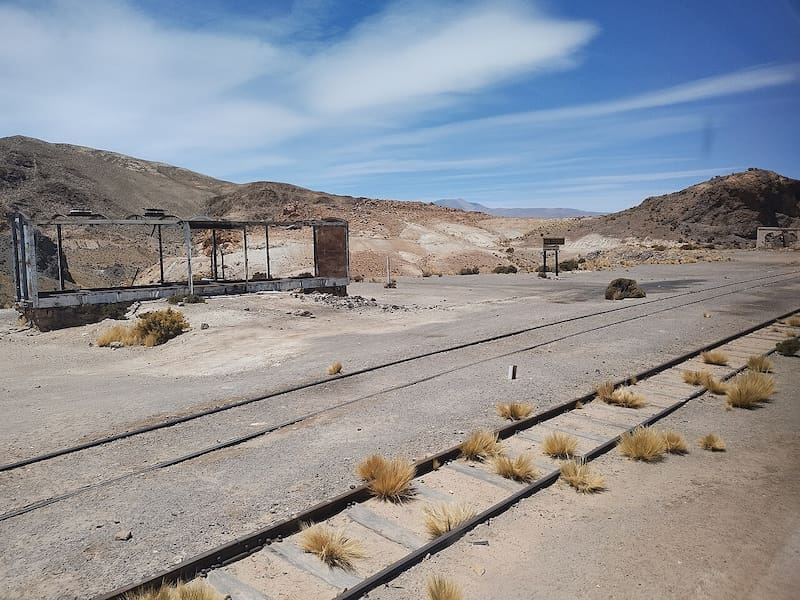 Estación del Ramal 14 del Ferrocarril General Belgrano en Salta, Argentina.