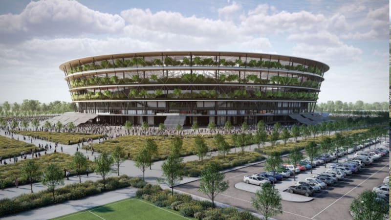 Así será el estadio "jardin" de Serbia.