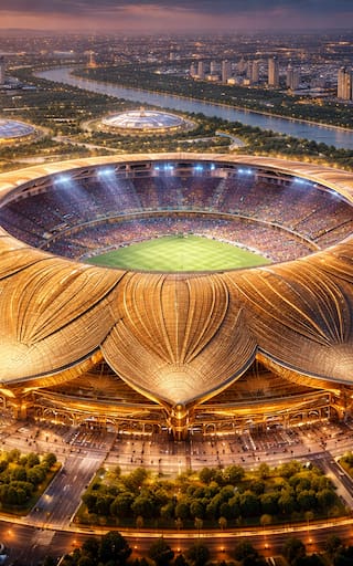 Así será el estadio de oro más grande del mundo: superará al Maracaná y tendrá 135.000 asientos