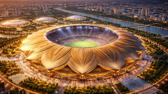 Así será el estadio de oro más grande del mundo: superará al Maracaná y tendrá 135.000 asientos
