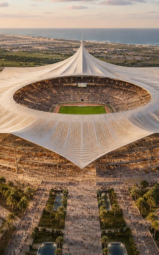 Construyen el estadio de fútbol más grande del mundo: tendrá hotel, centros comerciales y albergará 115.000 personas