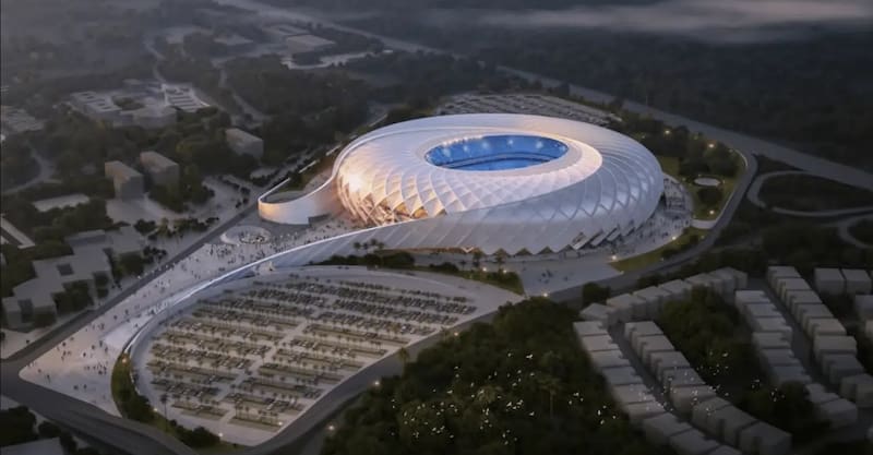 La nueva joya arquitectónica de país tendrá capacidad para 50,000 personas.