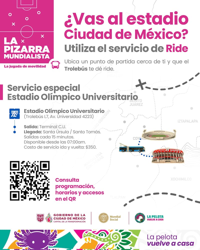 Ruta entre estadios