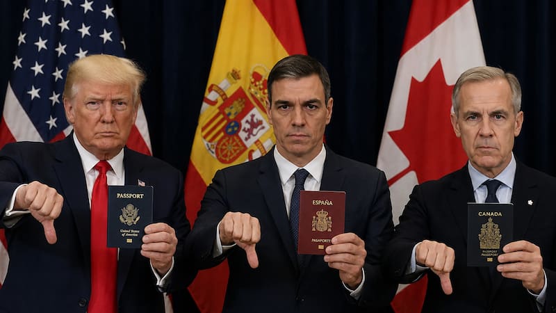 Estados Unidos, Canadá y España prohíben el ingreso al país de ciudadanos que hayan postergado este trámite con su pasaporte.