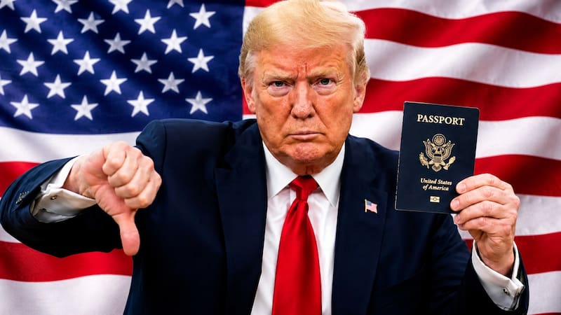 Estados Unidos comenzó a anular documentos de viaje a quienes superan los umbrales legales de mora en manutención infantil. Foto: ChatGPT.