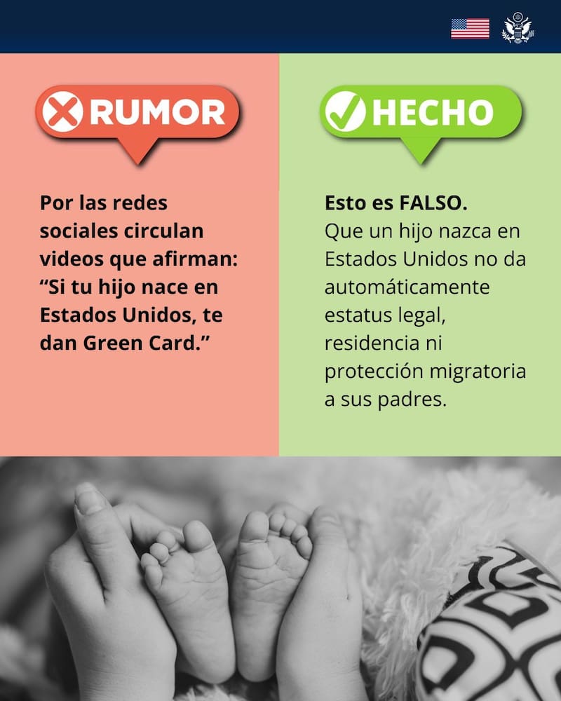 La ley ante los nacimientos de hijos en Estados Unidos de inmigrantes ilegales.