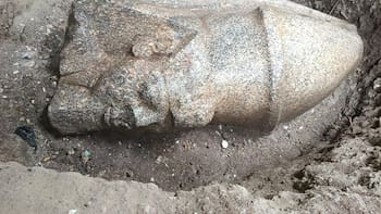 Un ciudadano descubre un tesoro del antiguo Egipto en su propiedad: encuentra dos estatuas que podrían pertenecer al rey Ramsés II