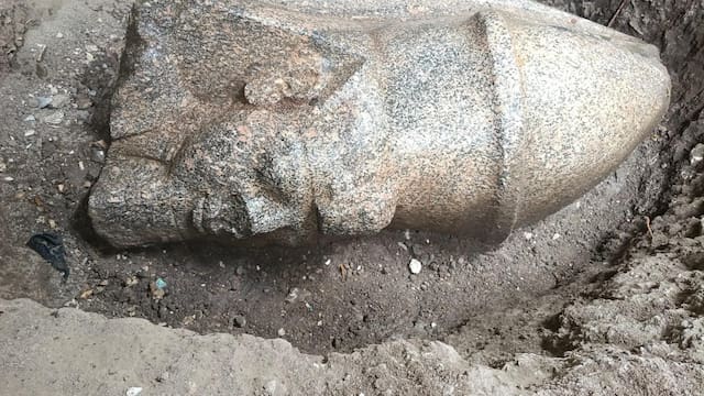Un ciudadano descubre un tesoro del antiguo Egipto en su propiedad: encuentra dos estatuas que podrían pertenecer al rey Ramsés II