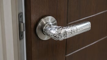 Poner papel aluminio en el picaporte de la puerta: para qué sirve y por qué algunos lo hacen