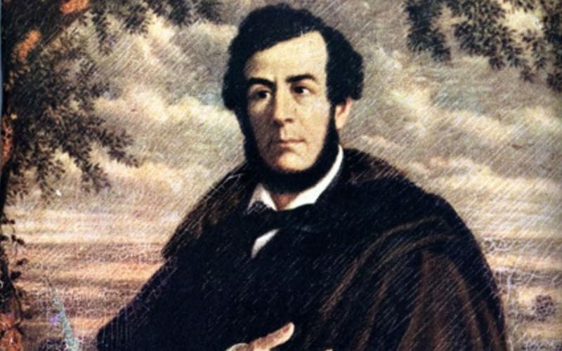 Pintura del escritor Esteban Echeverría.