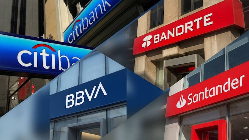 Cierre de las principales bancas en México