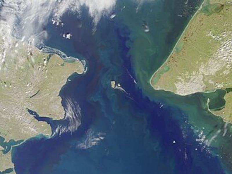 El proyecto de un túnel ferroviario bajo el Estrecho de Bering busca conectar Rusia y Estados Unidos. Fuente: Wikipedia.