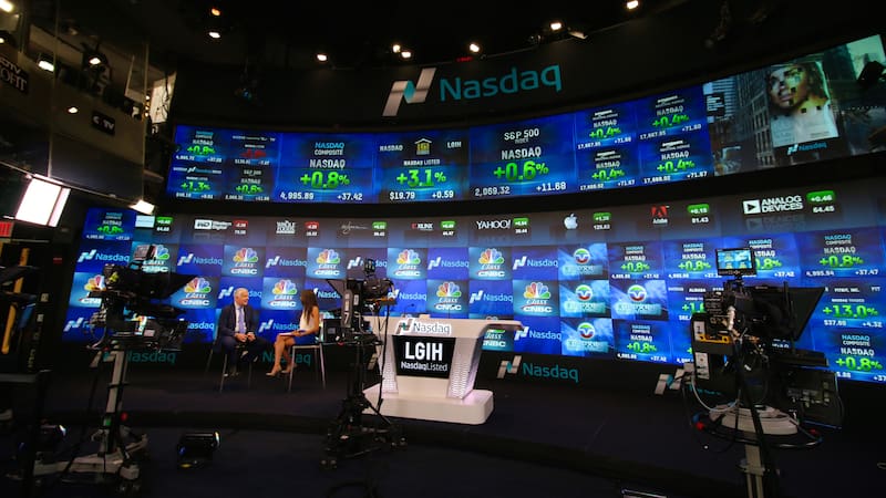 Estudio de TV del Nasdaq.