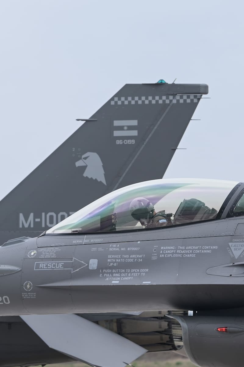 Piloto en Río Cuarto, cortesía del Ministerio de Defensa.