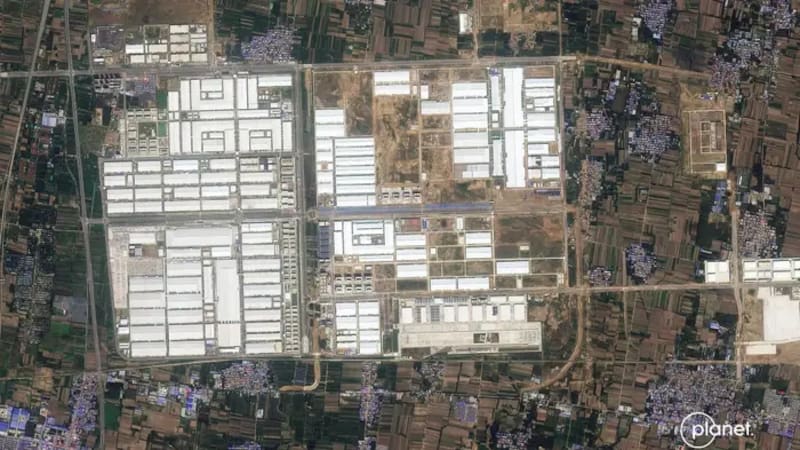 Las imágenes satelitales de la planta sorprendieron al mundo (Fuente: Planet Labs PBC).