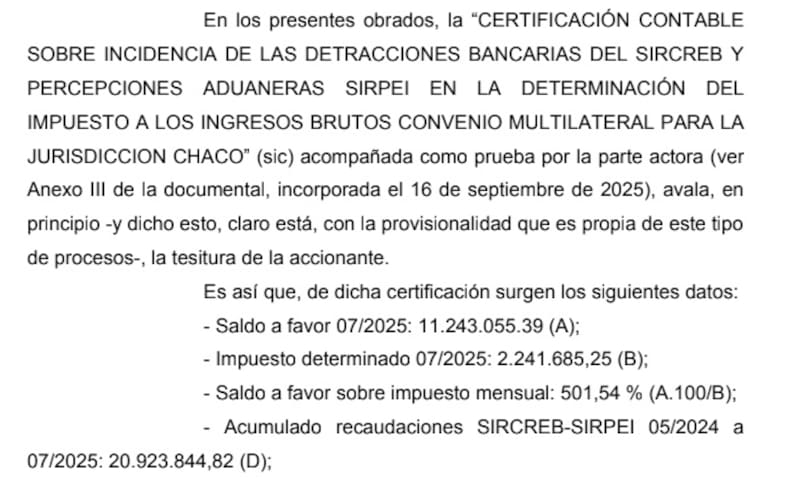 Fallo a favor de una empresa por la retención anticipada de Ingresos Brutos (SIRCREB y SIRPEI)