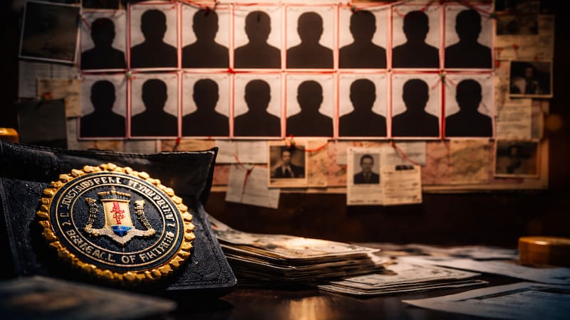 Estos son los 10 fugitivos más buscados por el FBI: quiénes son y cuánto pagan de recompensa en EE. UU. (Imagen ilustrativa generada con Chat GPT)