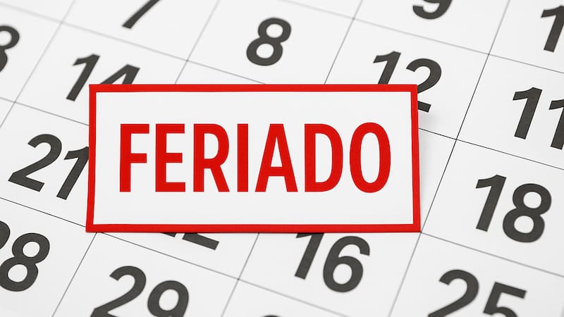 Feriado por fiestas de fin de año
