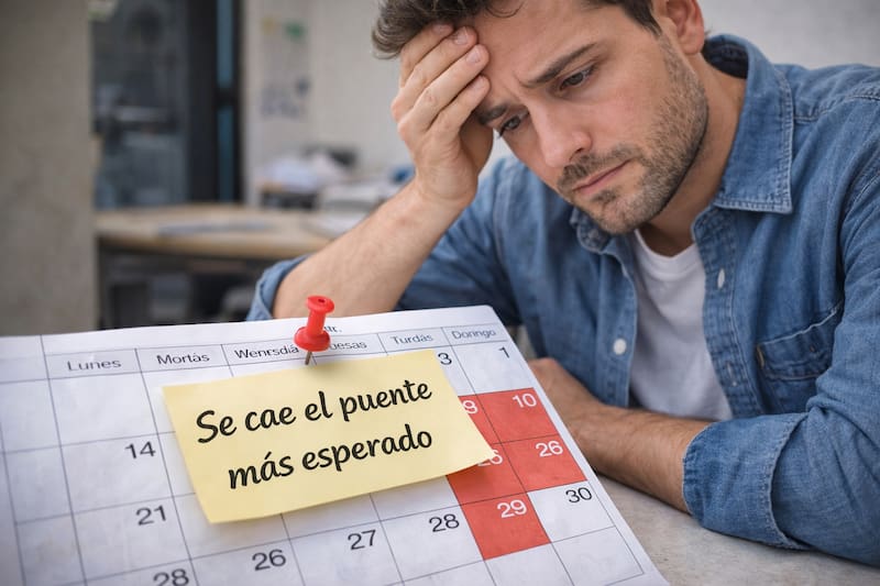 Aunque Colombia tendrá 19 días festivos en 2026, uno de los puentes más tradicionales dejará de existir debido a cómo cae la fecha en el calendario. (Fuente: Representación creada con IA)